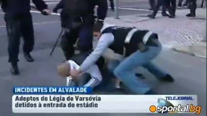Полицията в Лисабон преби фен на Легия (варшава)