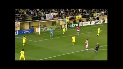 Арсенал 1 - 1 Виляреал ( Emanuel Adebayor super goal ! )