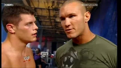 The Bash 2009 Ted Dibiase се скарва със Randy Orton [backstage]
