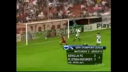 Шампионска Лига - Севиля 2 - 1 Стяуа Букурещ