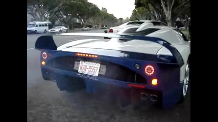 Exotic Cars in Beverly Hills - Bugatti Mc12 lambos and more 