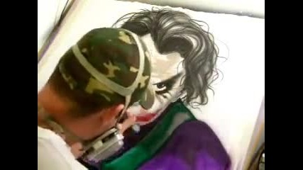 How to Airbrush #9 Joker Dark Knight