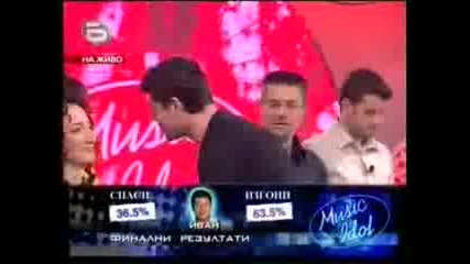 Music Idol 2 Иван Ангелов Напусна Шоуто 09.04.2008