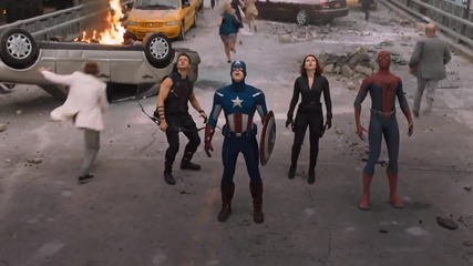 Монтаж от фен на Спайдър - Мен във филма Отмъстителите (2012)