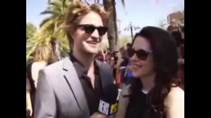 Mtv Movie Awards - Rob And Kristen Talk About Twilight