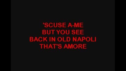 Dean Martin - That's Amore (karaoke)