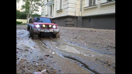 Tamiya Cc-01 Jeep Wrangler Yj and Mitsubishi Pajero - The Wet Trail