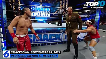 Top 10 Mejores Momentos de SMACKDOWN: WWE Top 10, Sep 24, 2021
