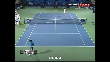Tsonga vs Del Potro - Dubai 2012