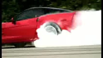 2009 Zr1 Corvette Burnout.