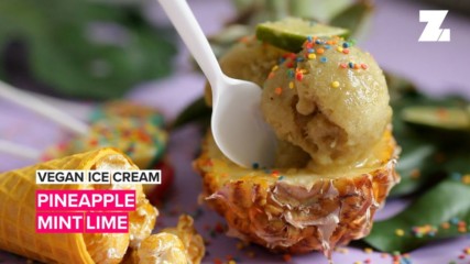 Vegan Ice Cream: Pineapple Mint Lime
