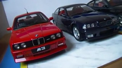 1:18 Bmw M3 E30, E36, E46, E92