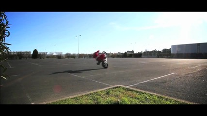Crazy Santa Claus Freestyle Motorbike - Happy New Year 2012