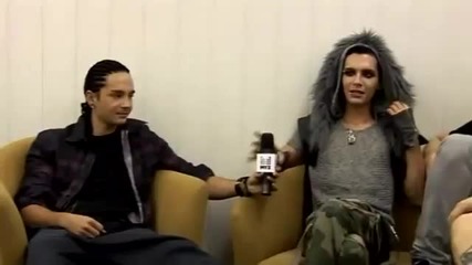 Tokio Hotel - Muz Tv - Backstage Interview - 03.06.2011[превод][hq]
