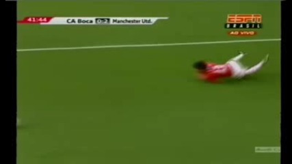 Boca Juniors 0 - 2 Man Utd (valencia goal)