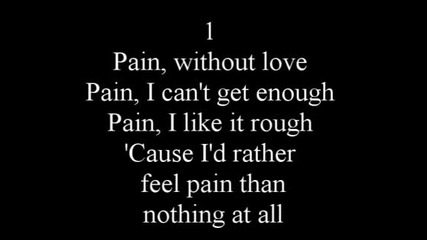 Three Days Grace - Pain lyrics 