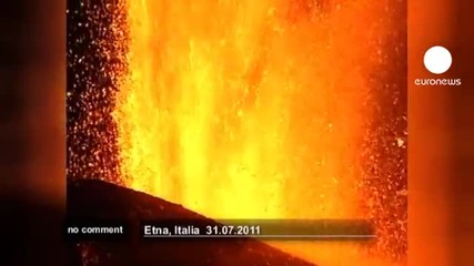 Вулкан край планина Етна изригна за 8-ми път