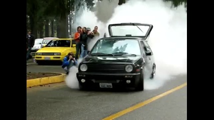 Mk2 Golf Turbo Burnout