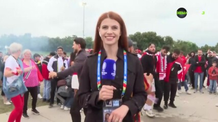 Обстановката сред турските фенове преди мача срещу Австрия