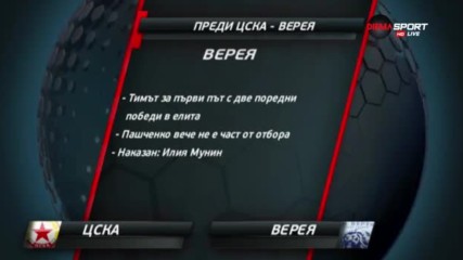 Преди ЦСКА - Верея