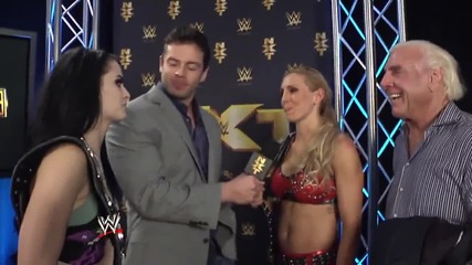 Emotional reactions from the Flair family to Charlotte's Nxt Women's Title win