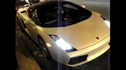 White Lamborghini Gallardo Spyder 