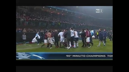 Milan - Tottenham 0 - 1 (crouch) ; Testata Di Gattuso 15 2 2011 