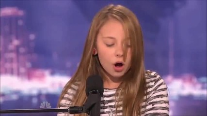 Тя ще ви изуми Журите я аплодира на крака Anna Graceman, 11, America's Got Talent