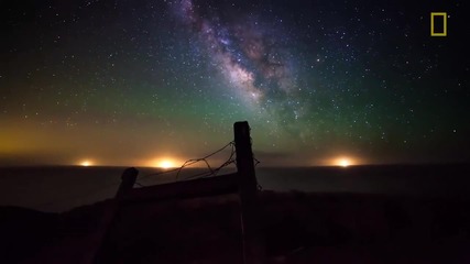 Time-lapse Красотата на нощното небе.