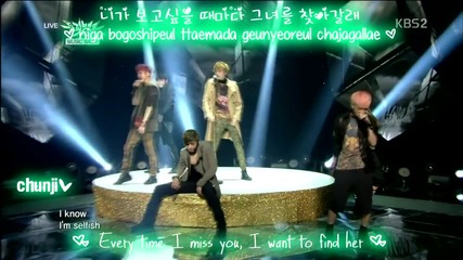 [live] Teen Top - Missing You [еng subs, Romanization & Hangul]