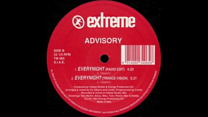 Advisory - Everynight (radio edit)