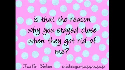 Justin Bieber - Bigger [lyrics