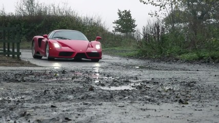 Ferrari Enzo Drifting in motion