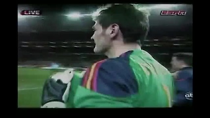Spain wins the 2010 Fifa World Cup - Celebration right after the whistle. 