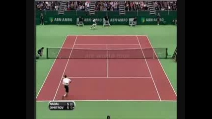 Григор Димитров - Рафаел Надал (3/4) 12.02.2009г