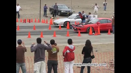 Nissan 180sx vs toyota celica Drag 