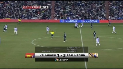 14.03.2010 Валядолид 1 - 4 Реал Мадрид автогол на Раул Албиол 