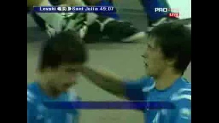 Левски - Сант Жулия - 4 - 0 Всички Голове