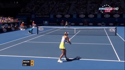 Wozniacki V.s Lisicki Highlights (australian Open 2013) (hd)