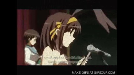 The melancholy of Haruhi Suzumiya - show me love 