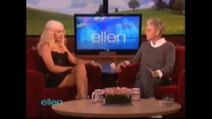 Интервю на Christina Aguilera при Ellen - Април 2011