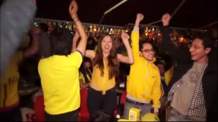 Фиеста в Кито след победата на Еквадор
