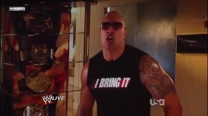 The rock се подиграва на John Cena 