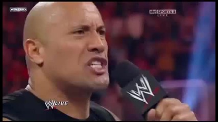 Wwe Raw 4_4_11 - Джон Сина и Скалата се споразумяват за мач на кеч мания 28