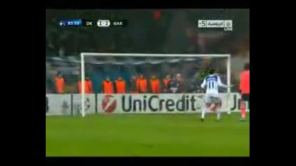 Шампионска Лига 2009 - 2010 Динамо Киев 1 - 2 Барселона - Гол На Лео Меси 