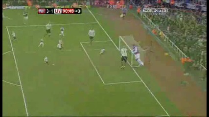 2011 - 02 - 27 West Ham vs Liverpool 3 - 1 Cole (90+) 