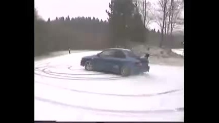 Subaru snow drift