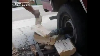 Начин за цепене на дърва