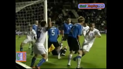 03.09.2010 Естония 1 - 2 Италия гол на Бонучи 