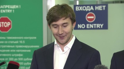 Russia: Chess master Sergei Karjakin returns to Moscow after World Chess Championship